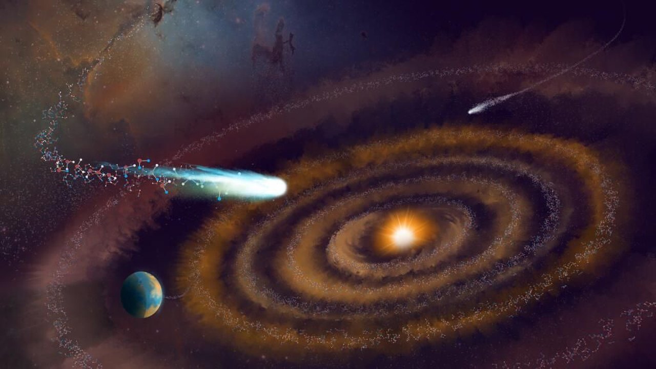 Estudo revela se cometas poderiam ter sido responsáveis pelo surgimento da vida na Terra