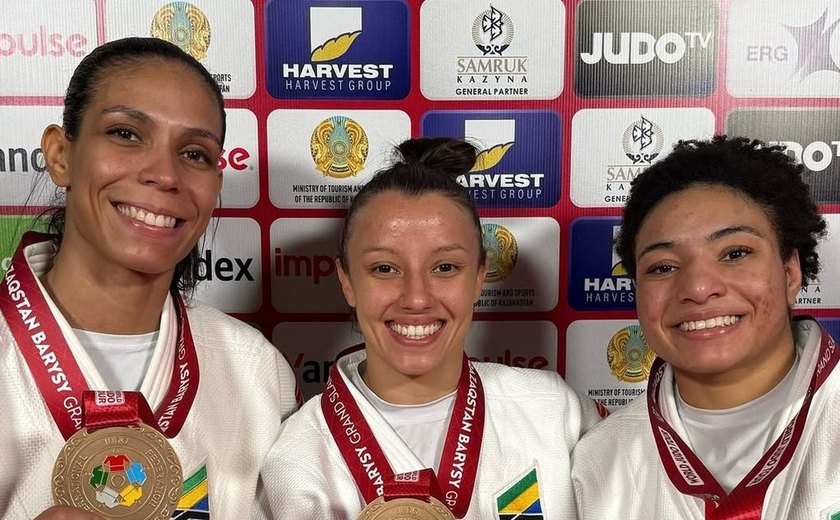 Brasileiras garantem três bronzes em 1º dia de Grand Slam de Judô