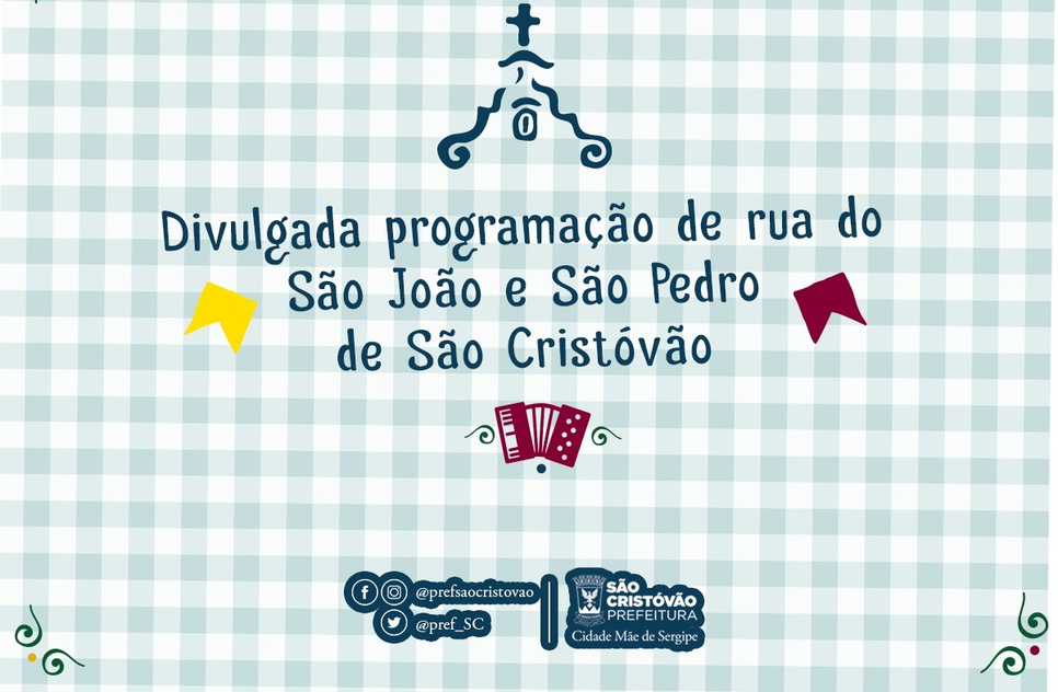 Programação festejos São Cristóvão / Foto: Prefeitura de São Cristóvão
