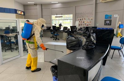Centro Administrativo de Arapiraca recebe ação de desinfecção contra o coronavírus