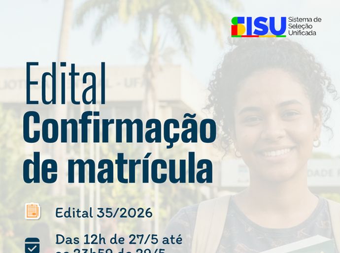 Ufal convoca aprovados no Sisu para confirmar matrícula no 2° semestre letivo