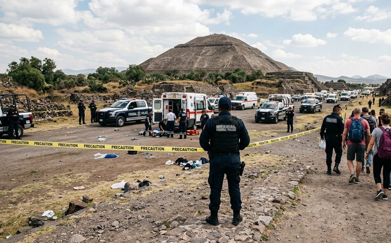 Tiroteio em Teotihuacán deixa turista morta e 13 feridos no México