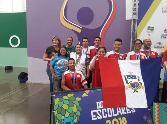 Alagoas conquista 13 medalhas nas paralimpíadas escolares 2018