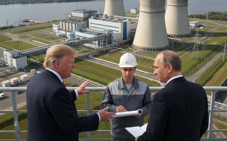 Trump afirma que Rússia e Ucrânia negociam reabertura da usina nuclear de Zaporozhie