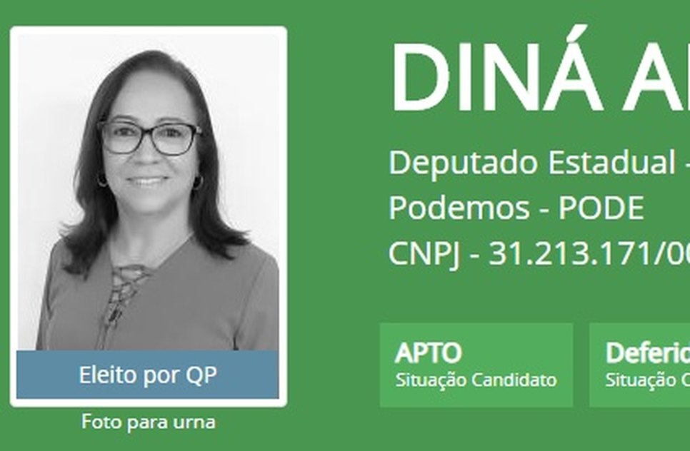 Deputada estadual eleita Diná Almeida