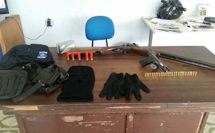 Ação integrada da Segurança Pública  apreende armas em Arapiraca