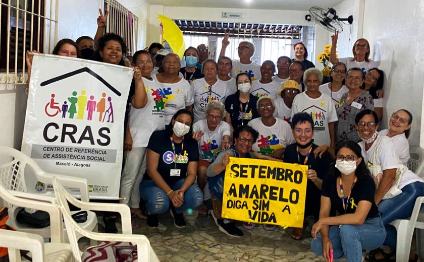 Cras Área Lagunar promove palestra sobre o Setembro Amarelo em parceria com a Uncisal