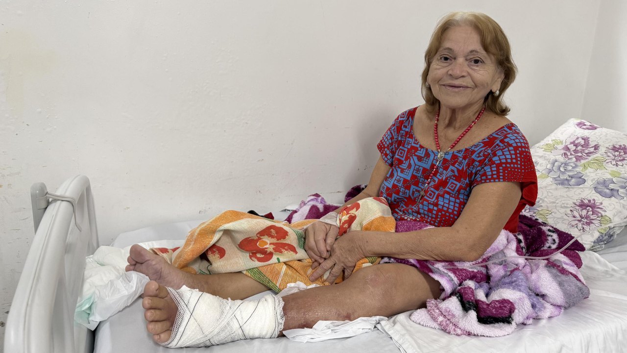 Após infecção grave na pele, idosa de 72 anos se recupera e elogia atendimento no HGE