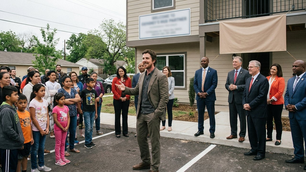 Christian Bale inaugura centro para acolher irmãos no sistema de adoção nos EUA