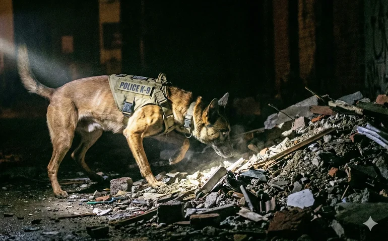 'Faro fino' contra o crime: cães da PM localizam drogas em grande apreensão no bairro Planalto