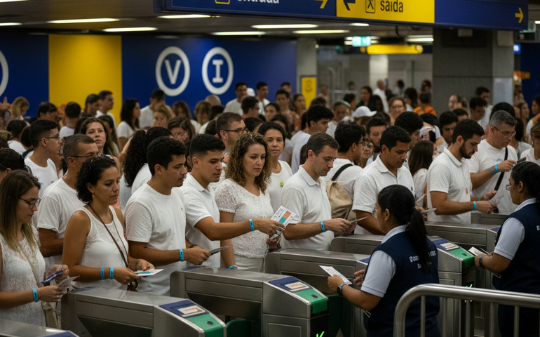 Réveillon 2026 em Copacabana: Metrô no Rio terá pulseira obrigatória para volta para casa; saiba como vai funcionar