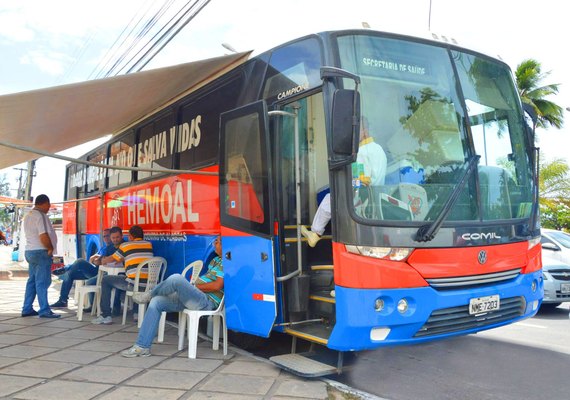 Arapiraca e União dos Palmares recebem equipes itinerantes do Hemoal para coleta de sangue nesta terça-feira (15)