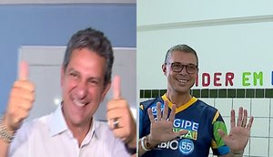 Candidatos ao Governo de Sergipe, Rogério Carvalho (PT) e Fábio Mitidieri (PSD) votam em Aracaju