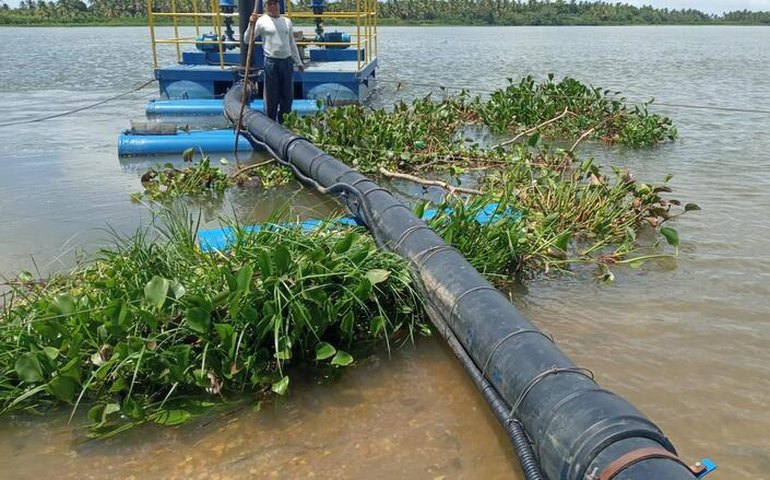 Abastecimento de Piaçabuçu sofre interrupções devido a plantas aquáticas no rio