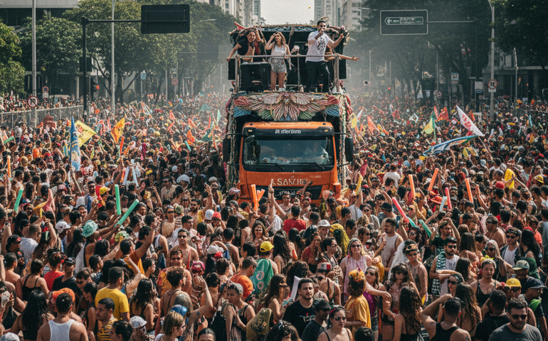 Faria Lima reúne foliões para blocos comandados por Carol Biazin e Di Ferrero