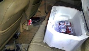 bebidas no carro