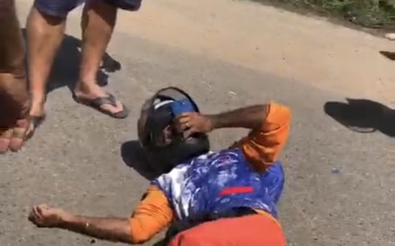 Motociclista sofre acidente e fato revela descaso e falta de gestão em Palmeira dos Índios
