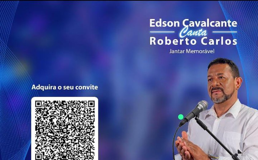 Edson Cavalcante canta Roberto Carlos, em show romântico em Arapiraca