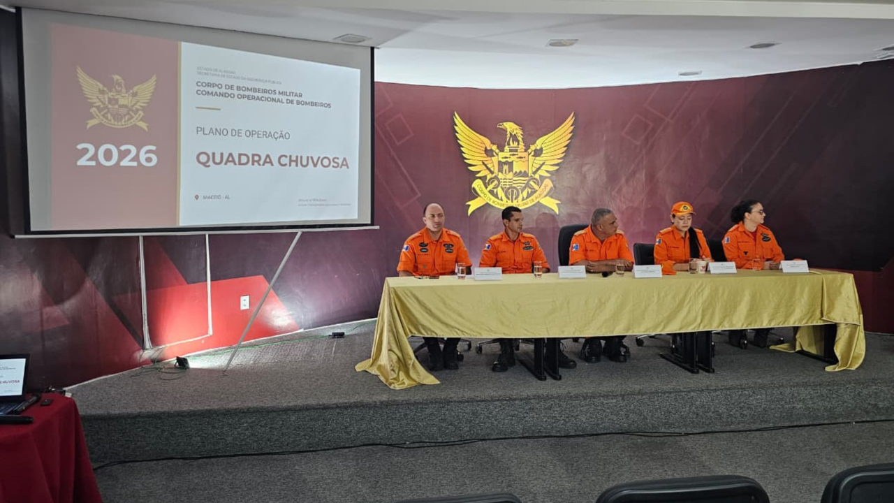 Corpo de Bombeiros de Alagoas apresenta Plano Operacional para quadra chuvosa de 2026