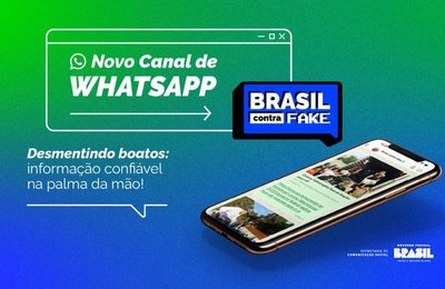 Combate à desinformação: Brasil Contra Fake ganha canal de Whatsapp