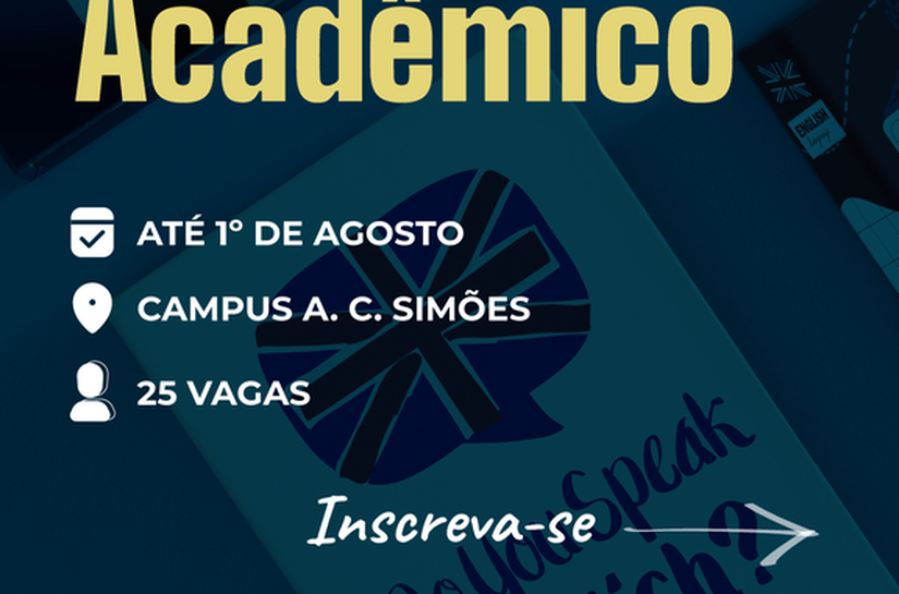 Aberta inscrições para cursos presenciais de inglês acadêmico