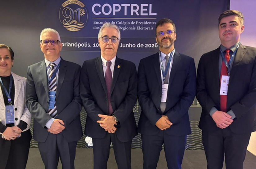 Comitiva do TRE-AL participa do 91º Coptrel e debate ações para as Eleições 2026