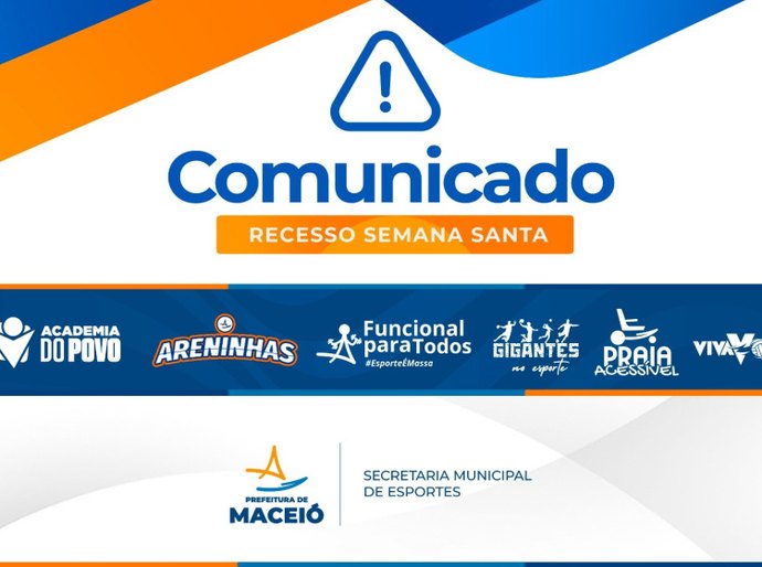 Academias do Povo e ações esportivas fecham no feriadão