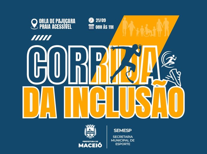 Corrida da Inclusão acontece neste sábado (21) na Pajuçara