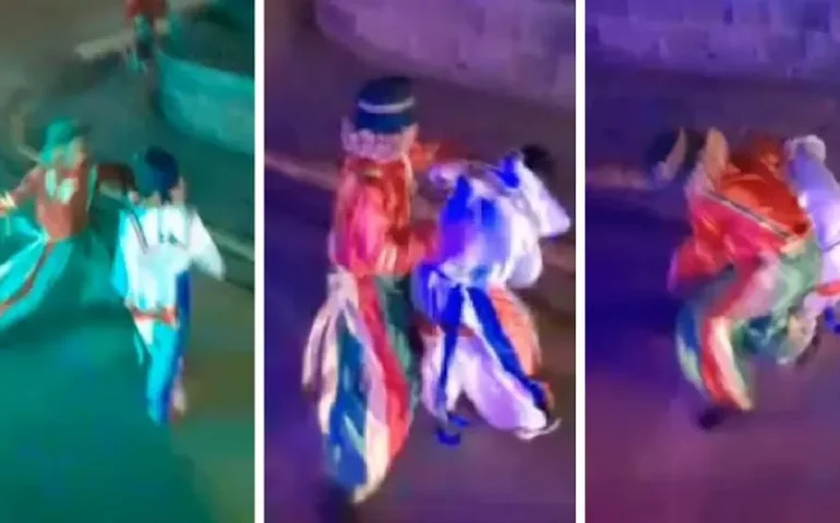 Animadores vestidos de Patati e Patatá trocam socos em cidade de SC