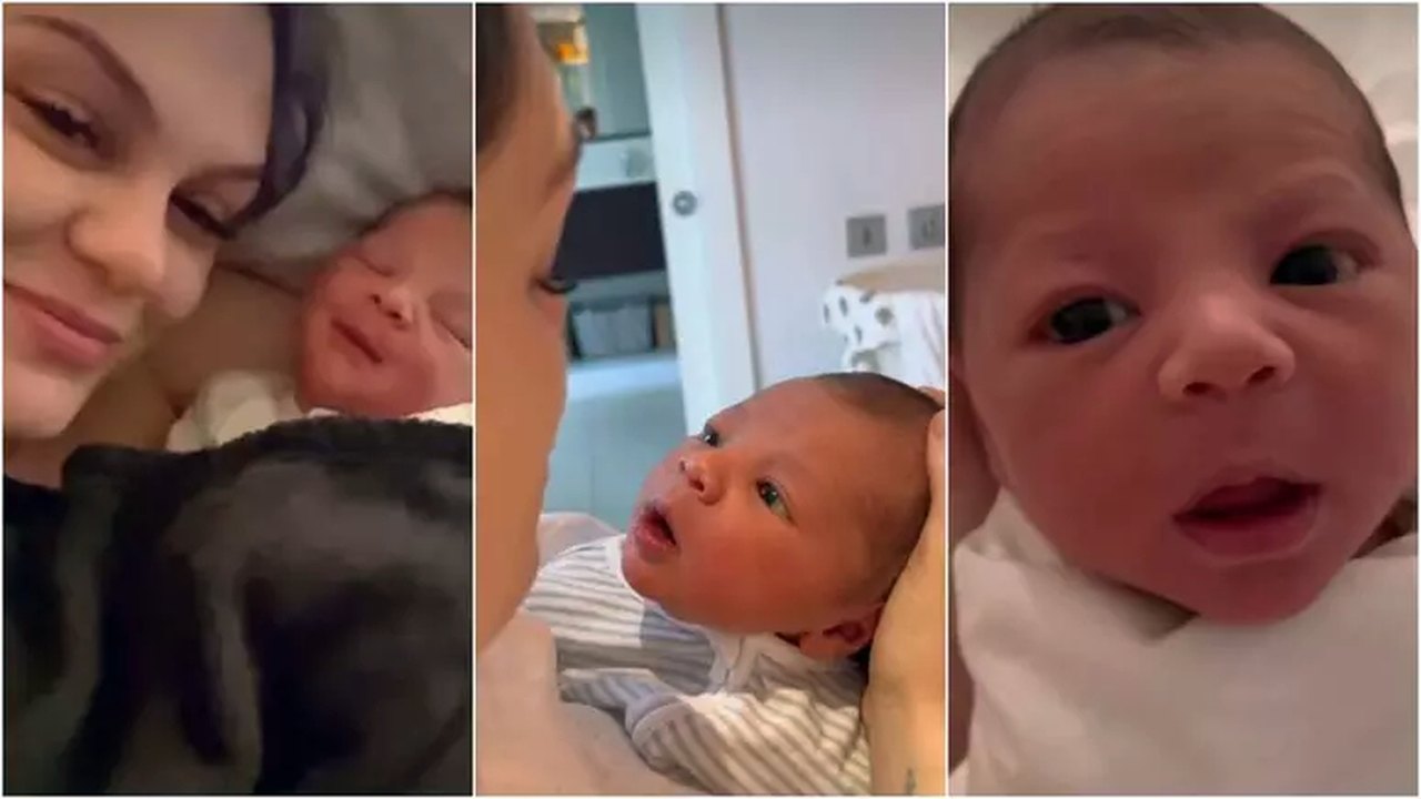 Jessie J mostra rosto do filho pela 1ª vez em vídeo publicado nas redes sociais