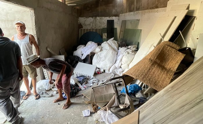 Estrutura dentro de terreno do CRO que recebe lixo originados por hotéis Estrutura dentro de terreno do CRO que recebe lixo originados por hotéis