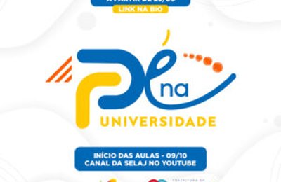 ‘Pé Na Universidade’ vai ofertar aulas gratuitas para jovens do ensino médio de Santana do Ipanema 