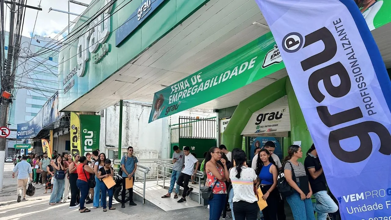 Grau Técnico realiza duas feiras de empregabilidade simultâneas em Maceió nesta sexta-feira (21)