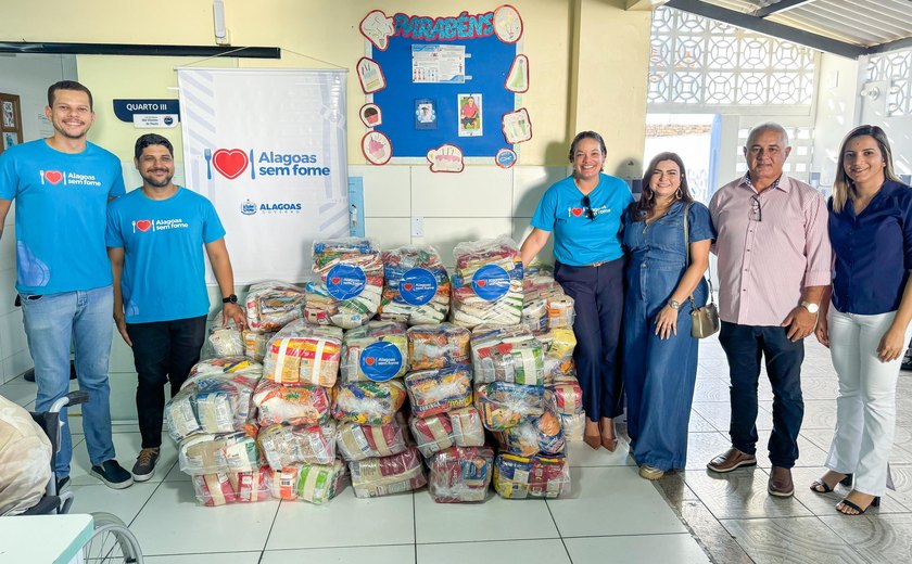 Lar de Idosos recebe uma tonelada de alimentos do programa Alagoas Sem Fome