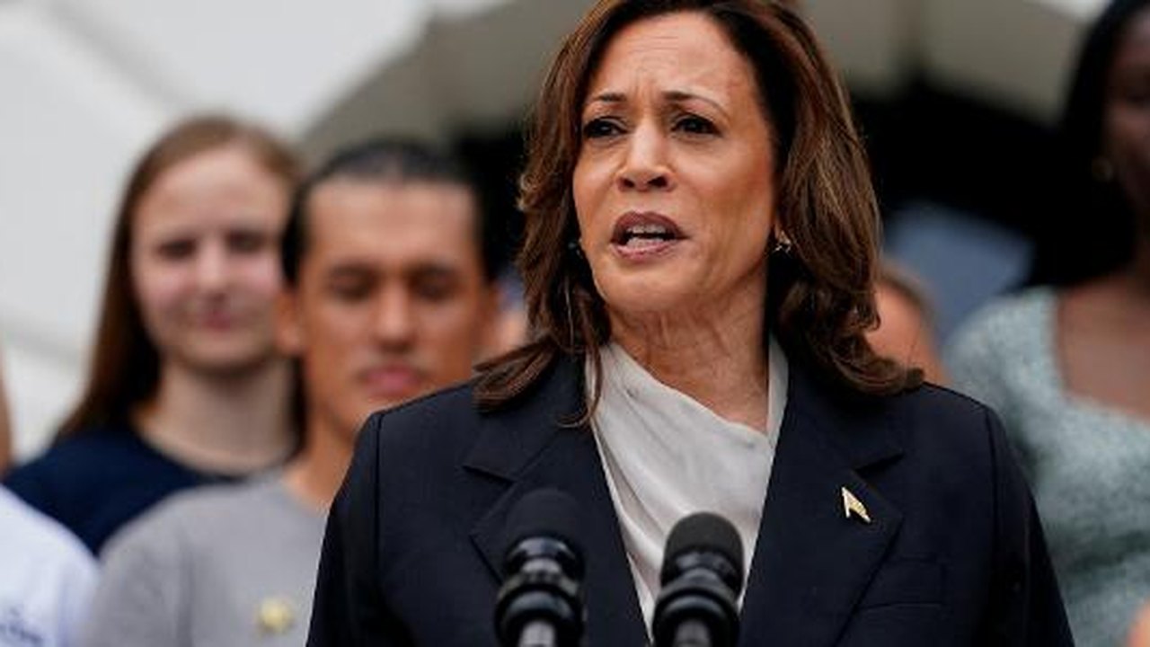 Kamala Harris exalta Biden no 1º discurso público após democrata desistir da reeleição