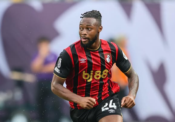 Semenyo, do Bournemouth, agradece apoio após sofrer injúria na abertura da Premiere League