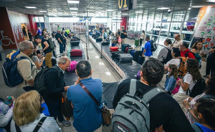 Fluxo nacional de passageiros também registrou salto no aeroporto