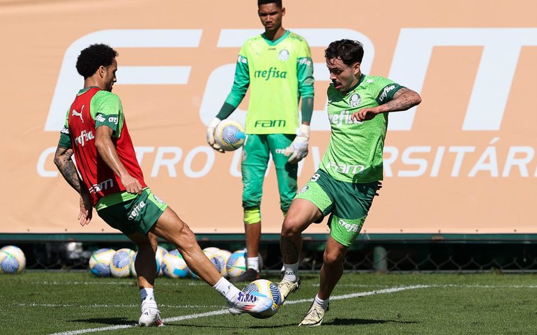 Palmeiras treina com Felipe Anderson e Allan mira São Paulo no Brasileiro: 'Manter desempenho'