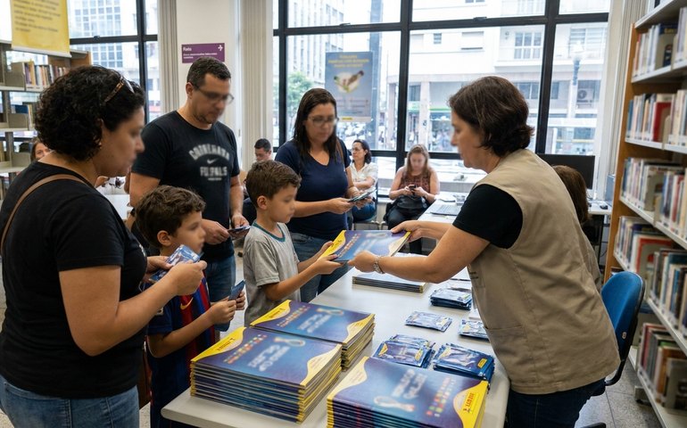 Prefeitura de SP e Panini distribuem álbuns e figurinhas da Copa em bibliotecas