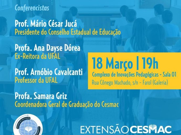 Cesmac retoma agenda de mesas-redondas com debate sobre o futuro da educação