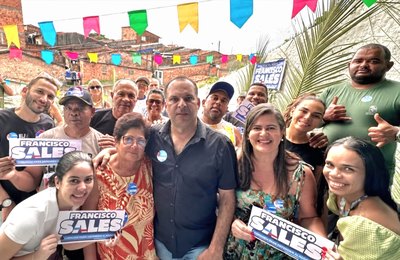 Pé nas ruas e ouvido no povo: Sales é o pré-candidato mais presente nas comunidades de Alagoas