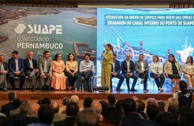 Dragagem do canal interno do Porto de Suape reforça competitividade de Pernambuco no comércio mundial