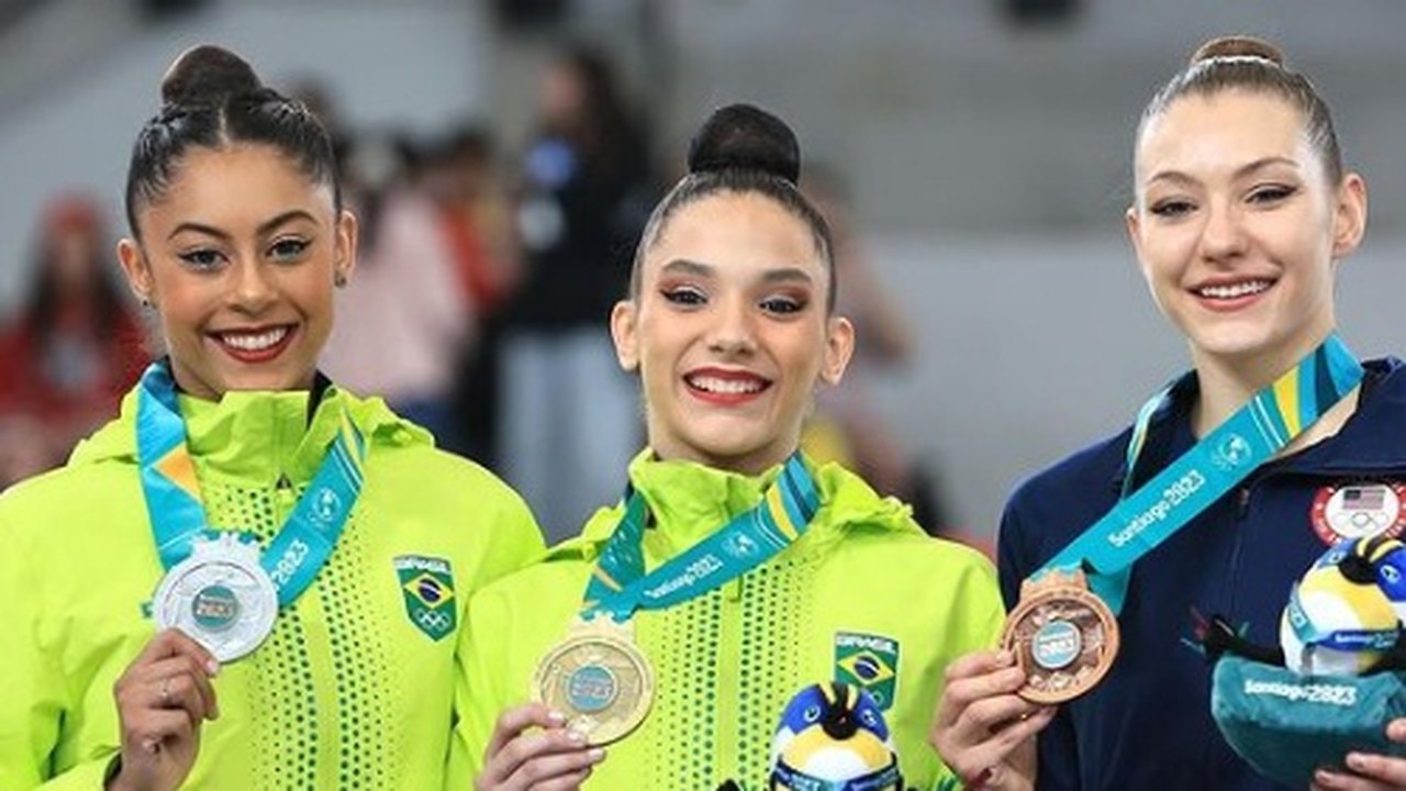 Brasil fecha campanha da ginástica rítmica com 8 ouros e pódio em todas as disputas no Pan