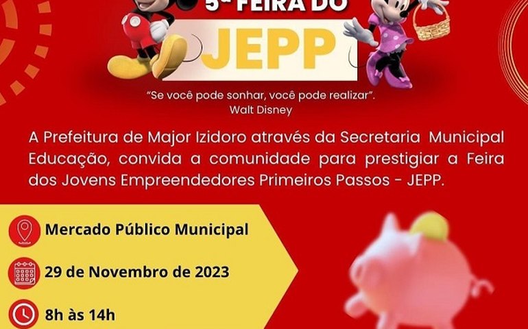 Prefeitura de Major através da Semed promove 5ª feira do projeto Jovens Empreendedores Primeiros Passos
