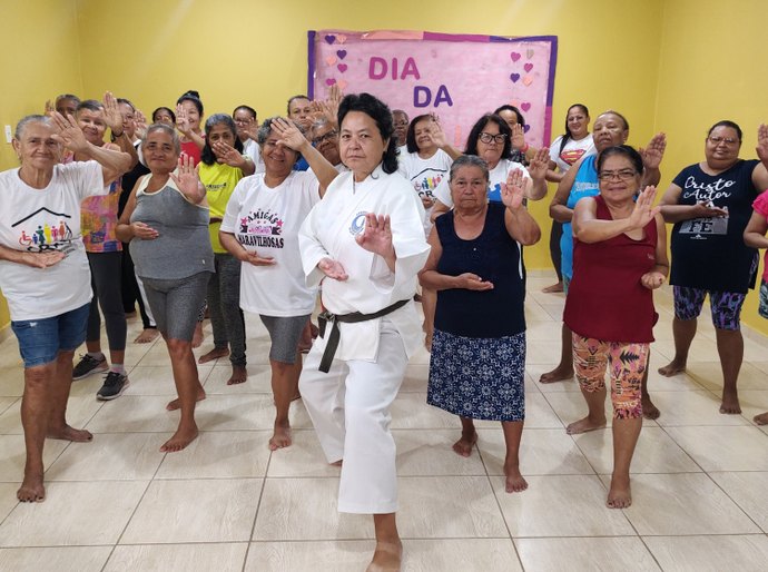 Prática do Karatê melhora qualidade de vida e autoestima de idosas e mulheres do Serviço de Convivência