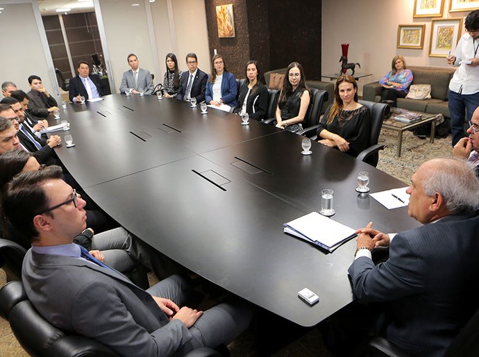 Presidente do Tribunal de Justiça recebe novos juízes em visita técnica