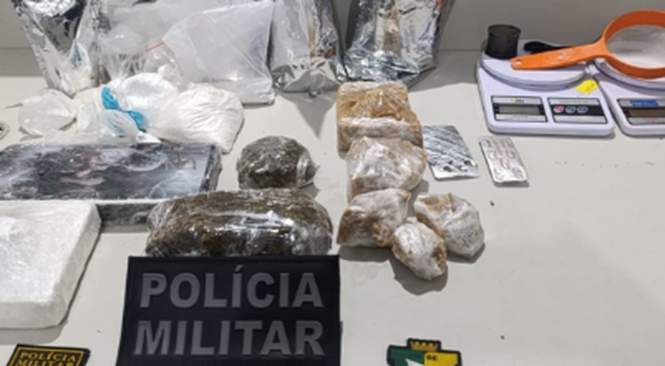 5kg de drogas / Foto: Reprodução: Foto SSP
