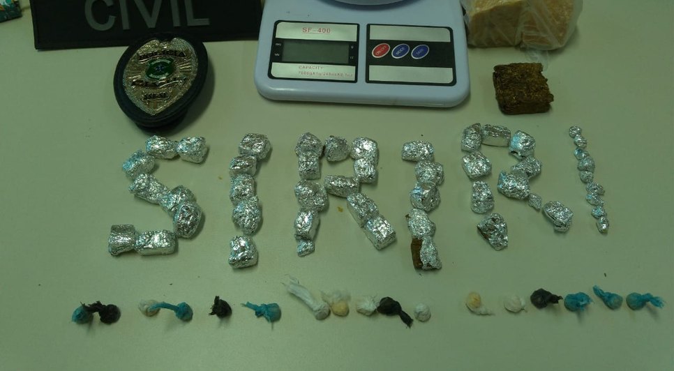 drogas encontrada em Siriri