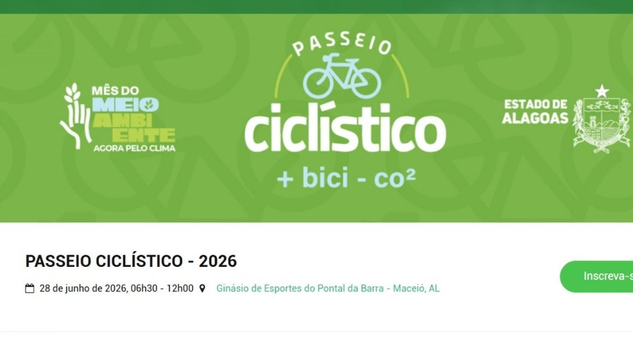 Segundo lote de inscrições do Passeio Ciclístico do IMA/AL é liberado