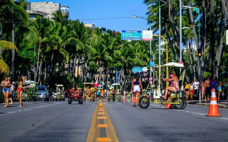 Rua Aberta terá edições extras aos sábados em dezembro na orla de Maceió